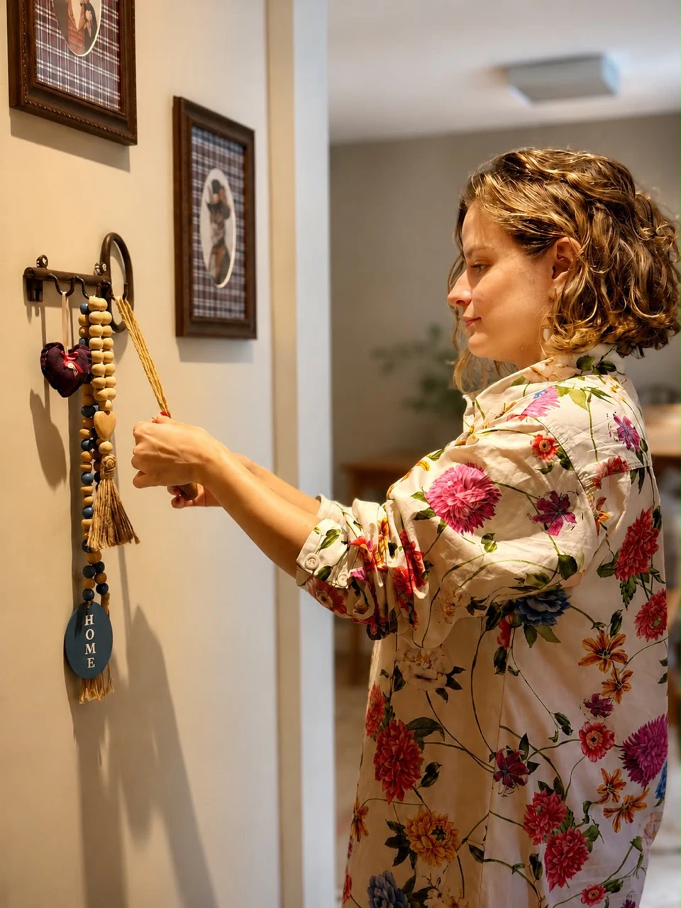 Amanda Gomes cuidando dos detalhes da própria casa